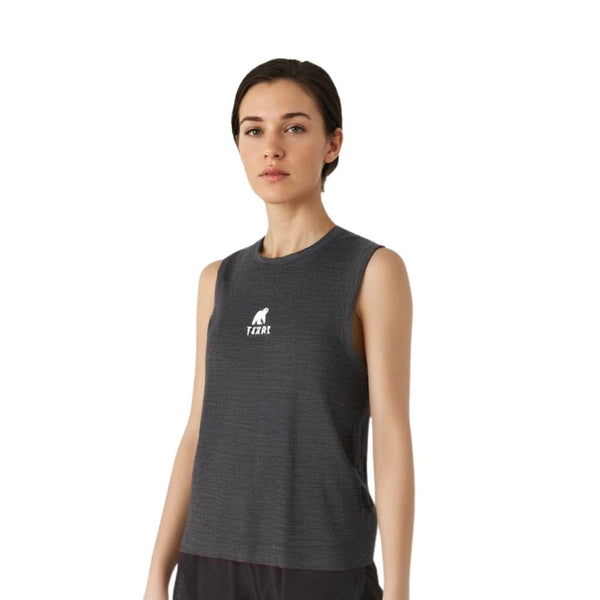 Cropped Top Merino 140 - FJORK Merino 🌍 - Grey Zinal -