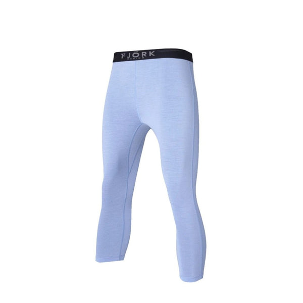 Legging Bjork 210 3/4 Women - FJORK Merino π - Blue Aletsch - Leggings