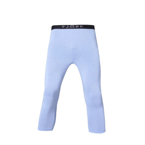 Legging Finn 210 3/4 Men - FJORK Merino π - Blue Aletsch - Leggings