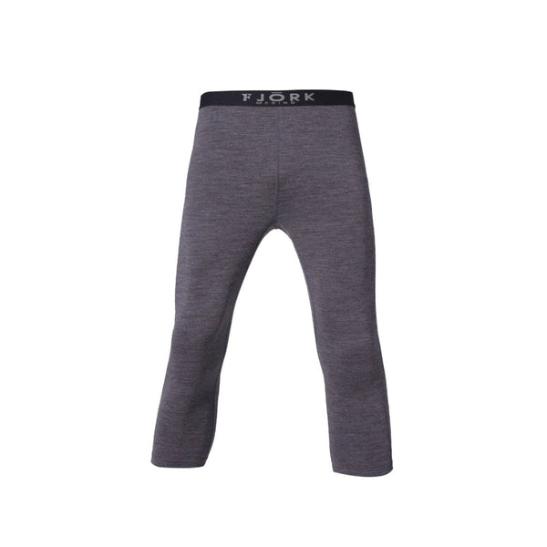 Legging Finn 210 3/4 Men - FJORK Merino π - Grey Zinal - Leggings