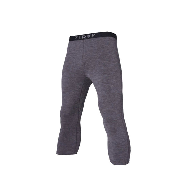 Legging Finn 210 3/4 Men - FJORK Merino π - Grey Zinal - Leggings