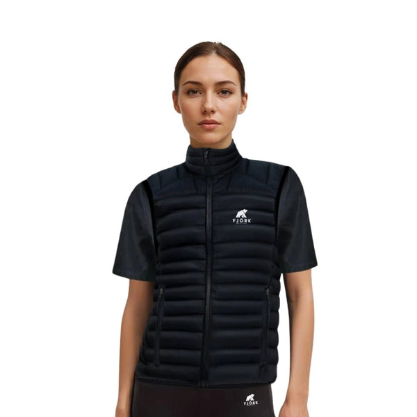 Merino sleeveless down jacket Nordend Women - FJORK Merino π - Black Laax - Jacket
