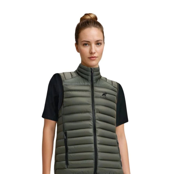 Merino sleeveless down jacket Nordend Women - FJORK Merino π - Green Gstaad - Jacket