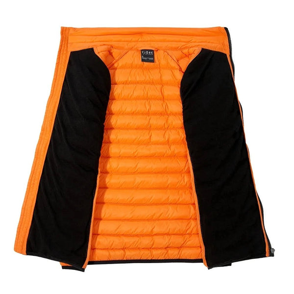 Merino sleeveless down jacket Nordend Women - FJORK Merino π - Orange Arosa - Jacket