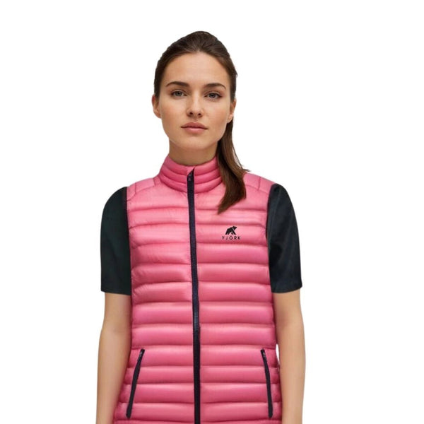 Merino sleeveless down jacket Nordend Women - FJORK Merino π - Pink Montana - Jacket