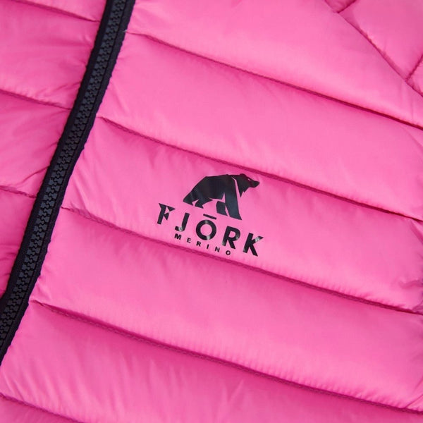 Merino sleeveless down jacket Nordend Women - FJORK Merino π - Pink Montana - Jacket