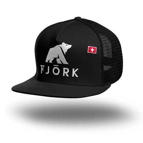 Trucker Cap - FJORK Merino π - Black / White logo - Accessories