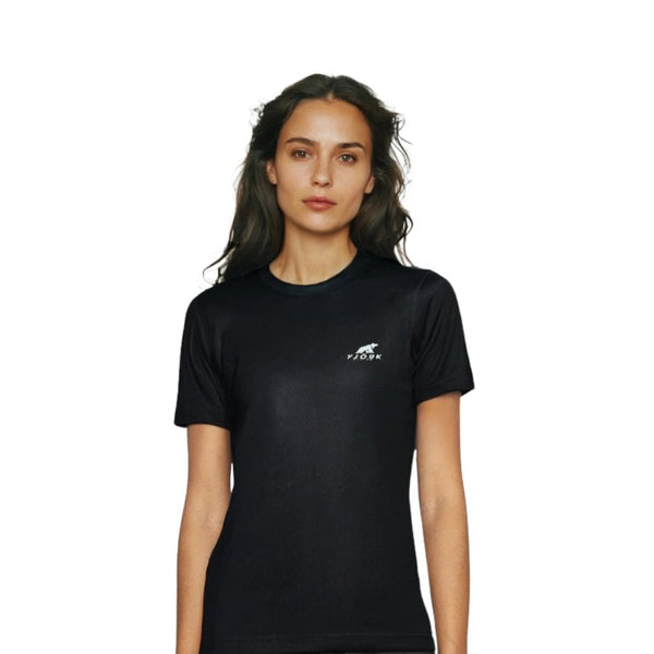 Bjork MC 140 Women - FJORK Merino 🌍 - Black Laax - T-shirt