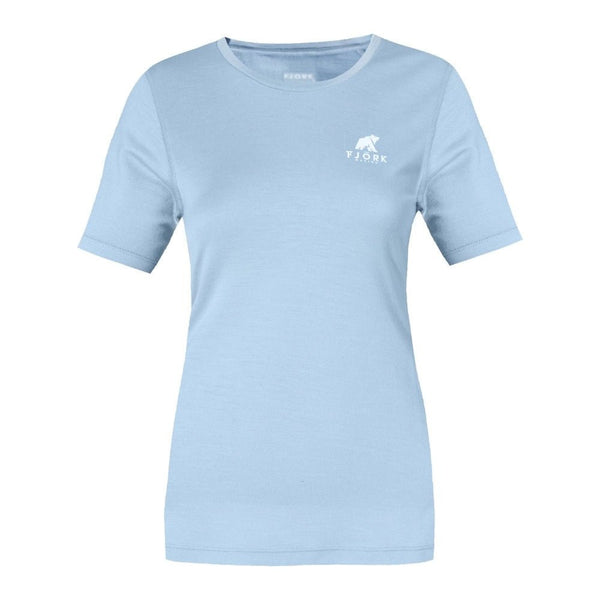 Bjork MC 140 Women - FJORK Merino 🌍 - Blue Aletsch - T-shirt