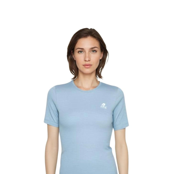 Bjork MC 140 Women - FJORK Merino 🌍 - Blue Aletsch - T-shirt