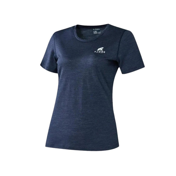 Bjork MC 140 Women - FJORK Merino 🌍 - Blue St Moritz - T-shirt