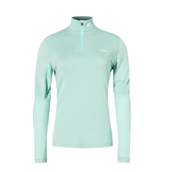 Bjork Zip 210 Women - FJORK Merino 🌍 - Green Engelberg - Baselayers