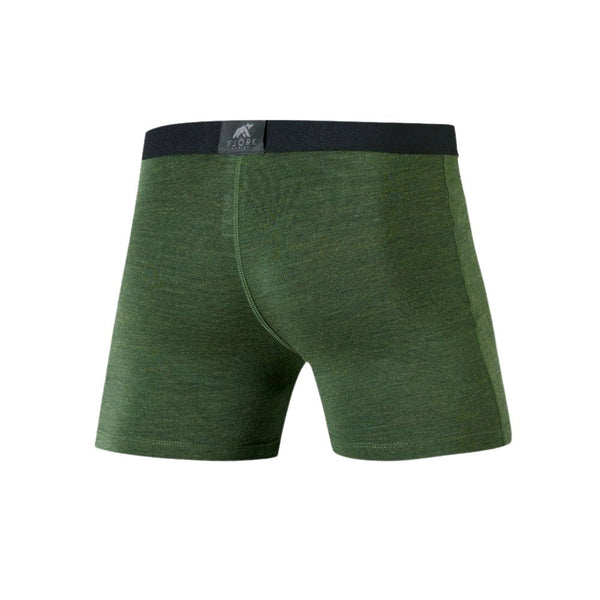 Boxers Strahlorn - Pack of 2 - FJORK Merino 🌍 - Kaki / Black - Underwear