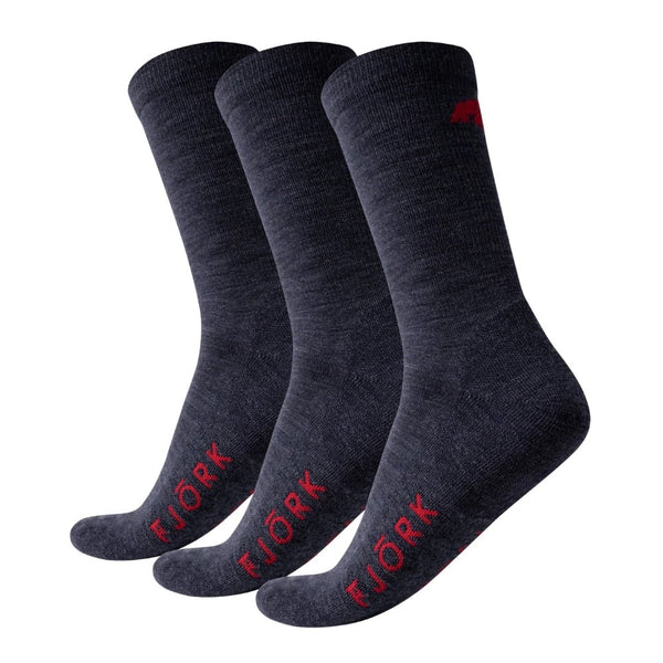 Classic Cut Kids Socks - Pack of 3 pairs - FJORK Merino 🌍 - Navy - Socks