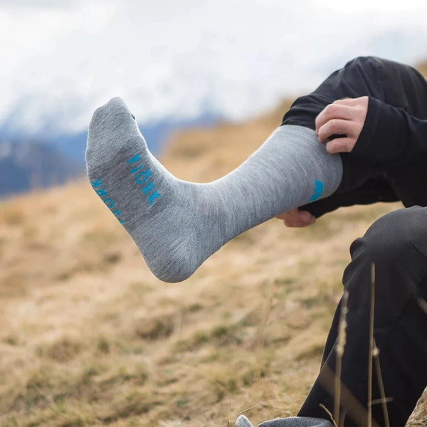 Classic Cut Socks - Pack of 3 pairs - FJORK Merino 🌍 - Grey Saas Fee - Socks