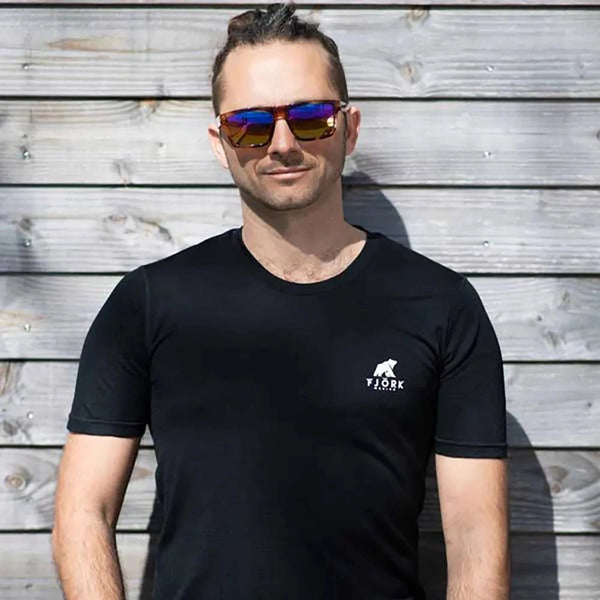 Finn MC 140 Men - FJORK Merino 🌍 - Black Laax - T-shirt