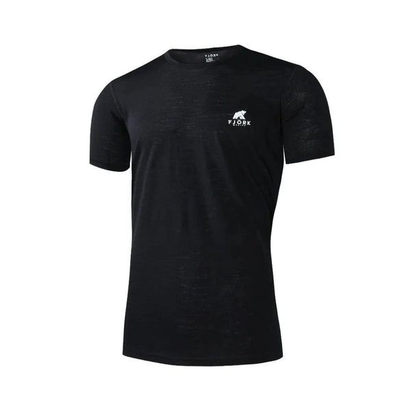 Finn MC 140 Men - FJORK Merino 🌍 - Black Laax - T-shirt