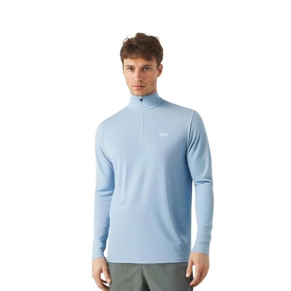 Finn Zip 210 Men - FJORK Merino 🌍 - Blue Aletsch - Baselayers