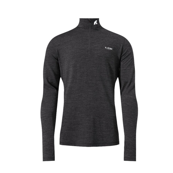 Finn Zip 210 Men - FJORK Merino 🌍 - Grey Zinal - Baselayers