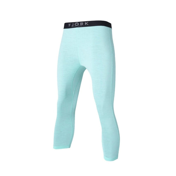 Legging Bjork 210 3/4 Women - FJORK Merino 🌍 - Green Engelberg - Leggings