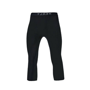 Legging Finn 210 3/4 Men - FJORK Merino 🌍 - Black Laax - Leggings