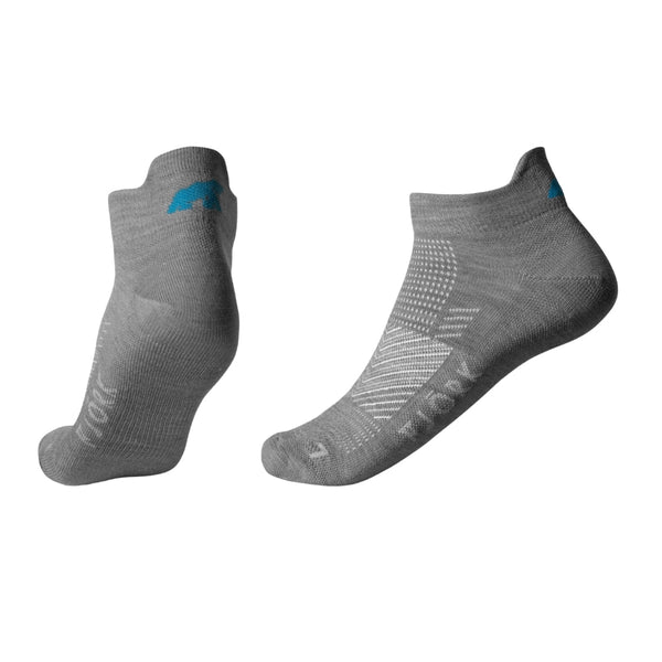 Low Cut Socks - Pack of 3 pairs - FJORK Merino 🌍 - Grey Saas Fee - Socks