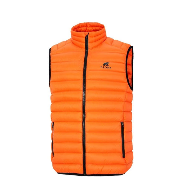 Merino sleeveless down jacket Nordend Men - FJORK Merino 🌍 - Orange Arosa - Jacket