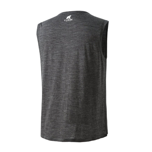 Tank Top Weisshorn Men - FJORK Merino 🌍 - Grey Zinal - Tank top