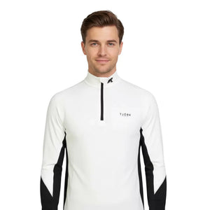 Tech Eiger 210 Zip Men, Polar White, merino wool, Fjork Merino