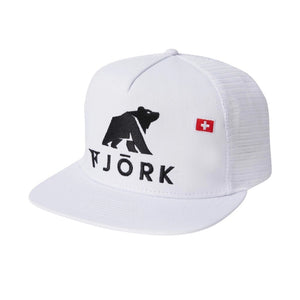 Trucker Cap - FJORK Merino 🌍 - White / Black logo - Accessories
