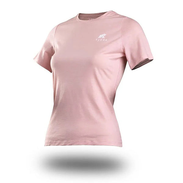 Bjork MC 140 Women - FJORK Merino - Pink Flims - T-shirt