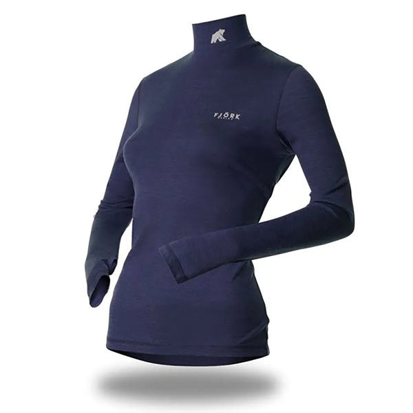 Bjork Roll 210 Women - FJORK Merino - Blue St Moritz - Baselayers