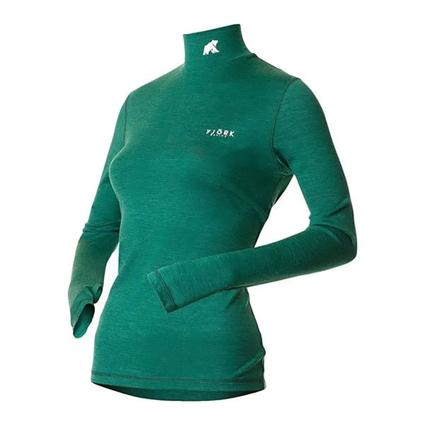 Bjork Roll 210 Women - FJORK Merino - Green Wengen - Baselayers