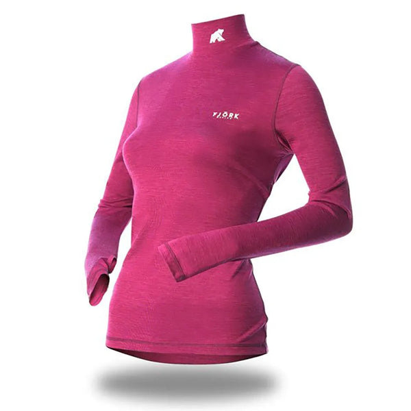 Bjork Roll 210 Women - FJORK Merino - Pink Montana - Baselayers