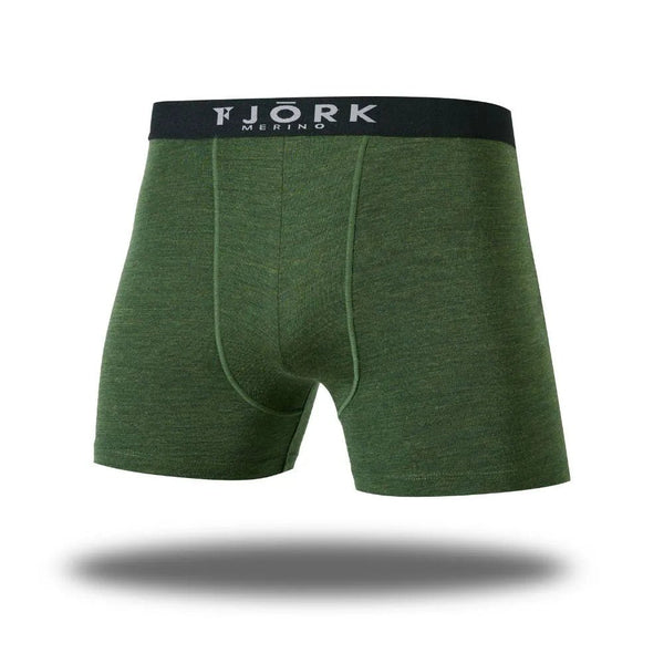 Boxers Strahlorn - Pack de 2 - FJORK Merino - Kaki Black - Sous-vêtements