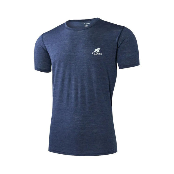 Finn MC 140 Men - FJORK Merino - Blue St Moritz - T-shirt