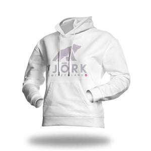 Hoodie Titlis Women - FJORK Merino - White / Grey logo - Hoodies