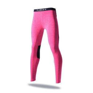 Legging Tech Jungfrau 210 Women ♻️ - FJORK Merino - Pink Montana - Leggings